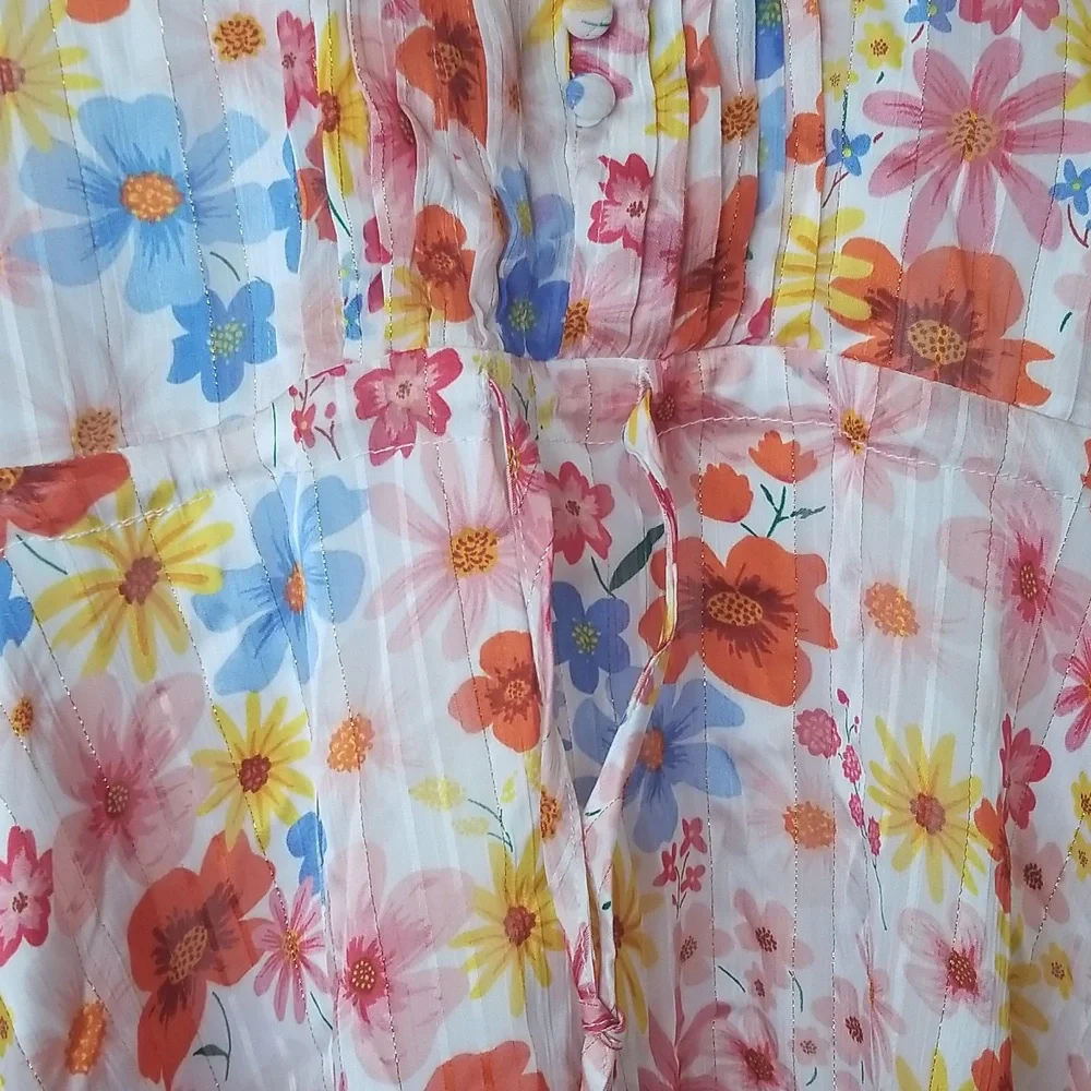 Buddy Love Grace Long Sleeve Shirt Dress Wild Flower Sixe XS - Picture 7 of 15